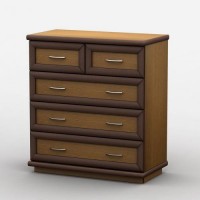 Комод Тиса Мебель АКМ-20 1 Лісовий горіх 75x45x75 см Комод Тиса Мебель АКМ-20 1 Лісовий горіх 75x45x75 см