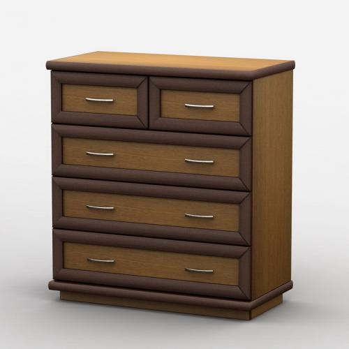 Комод Тиса Мебель АКМ-20 1 Лісовий горіх 75x45x75 см