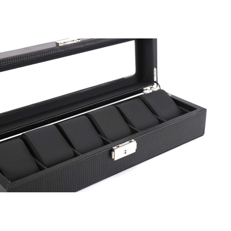 Шкатулка для зберігання годинників Craft 6PU.CRB.BL 30х20х8 cм Чорний