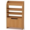 Тумба для взуття з відкритими полицями Компанит ТО 14 70х25х114,2 см вільха