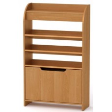 Тумба для взуття з відкритими полицями Компанит ТО 14 70х25х114,2 см вільха