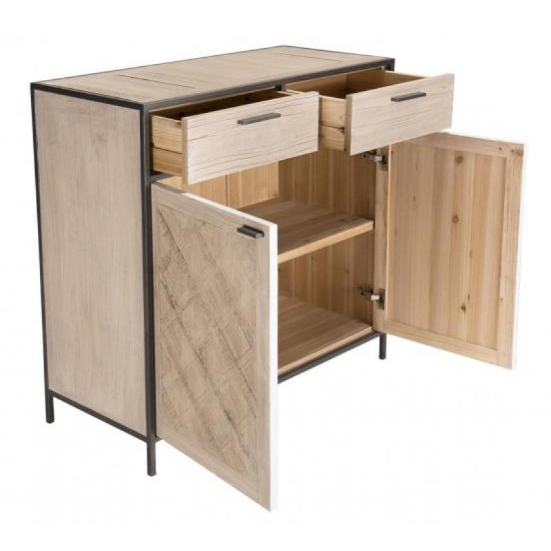 Комод Loft NS-242 930x900x400 мм Чорний