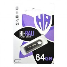 Флеш-накопичувач USB 64GB Hi-Rali Shuttle Series Black (HI-64GBSHBK)