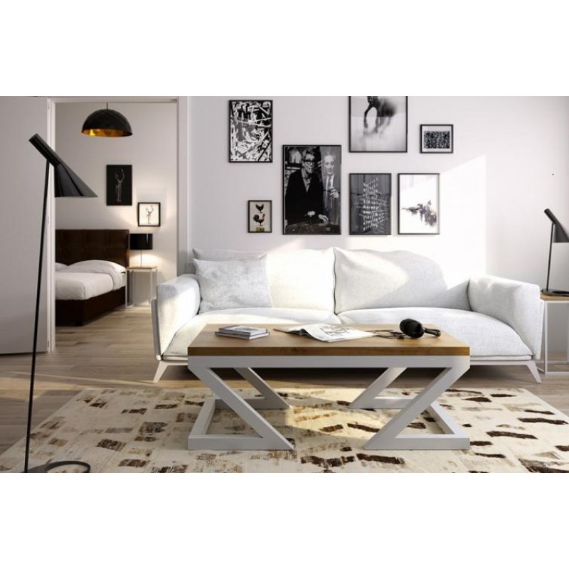 Кавовий журнальний столик у стилі Loft NS-506 480x1200x700 мм Черный