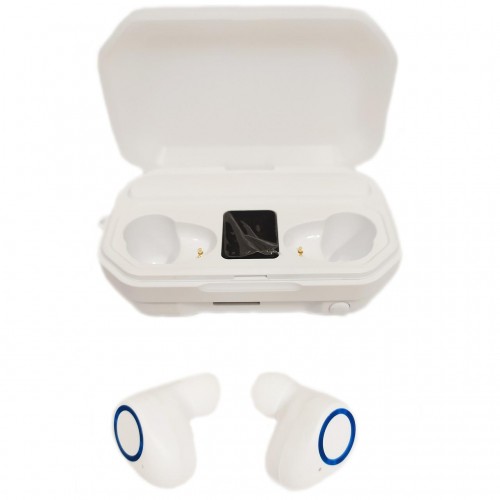 Бездротові навушники M12 TWS з боксом для заряджання White (au188-hbr)