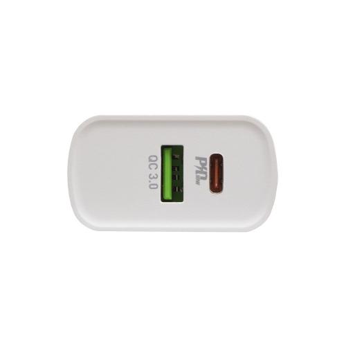 Зарядний пристрій Hoco C80A PD 20W + QC 3.0 Type C to Type C Білий Зарядний пристрій Hoco C80A PD 20W + QC 3.0 Type C to Type C Білий