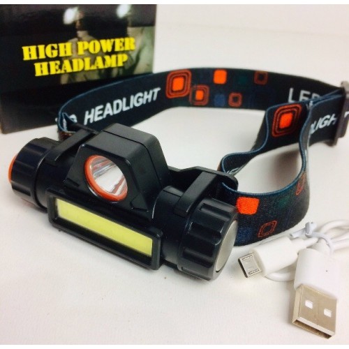 Ліхтар налобний -ручний HeadLight акумуляторний + магніт WX8101