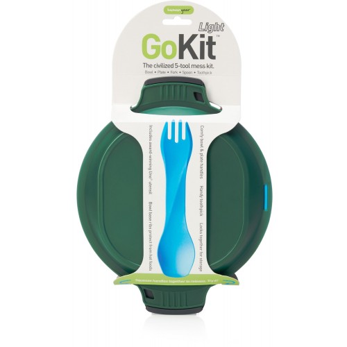 Набір посуду Humangear GoKit Light 5-tool Mess Kit Charcoal/Green (1054-022.0121)