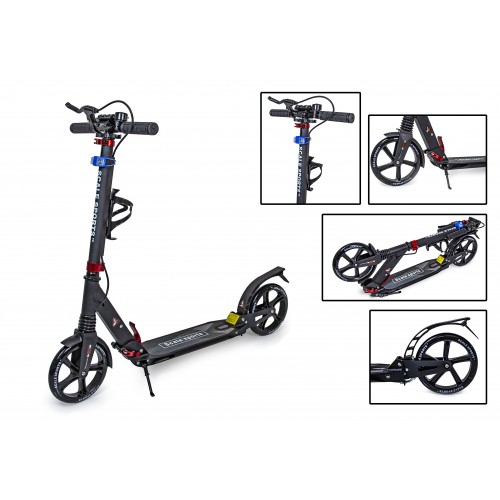 Двоколісний самокат Scale Sports SS-10 Black ручне гальмо Led-ліхтарик 399829199 Двоколісний самокат Scale Sports SS-10 Black ручне гальмо Led-ліхтарик 399829199