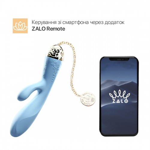 Смартвібратор-кролик Zalo — Rosalie Royal Blue в інтернет супермаркеті PbayMarket!