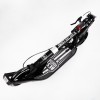 Двоколісний складаний самокат ліхтарик 2 амортизатора Best Scooter 100 кг Black and white (114437)
