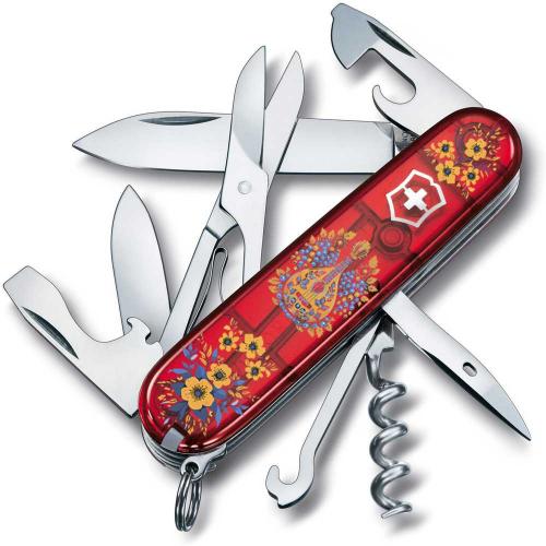 Складаний ніж Victorinox Climber Ukraine 91 мм 14 функцій Українські мотиви (1.3703.T_T1370u) Складаний ніж Victorinox Climber Ukraine 91 мм 14 функцій Українські мотиви (1.3703.T_T1370u)