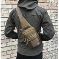 Сумка-кобура M-TAC наплічна з липучкою Olive