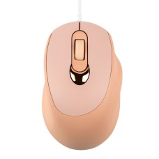 Комп'ютерна дротова миша T-Wolf V2 Fashion 800-1600 DPI 1.4 м Молочний