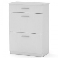 Тумба для взуття Компаніт ТО-3А Німфея альба (73х40х102 см) Тумба для взуття Компаніт ТО-3А Німфея альба (73х40х102 см)