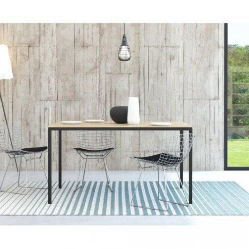 Обідній стіл у стилі Loft NS-1211 780x1200x700 мм Черный