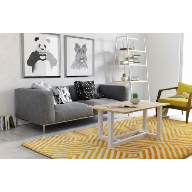 Кавовий журнальний столик у стилі Loft NS-610 430x1200x700 мм Черный