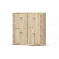 Комод-тумба Меблі Сервіс Гресс 4Д дуб самоа Комод-тумба Меблі Сервіс Гресс 4Д дуб самоа