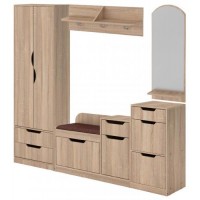 Передпокій Фаїна А6 Компанит Дуб сонома (komA32) Передпокій Фаїна А6 Компанит Дуб сонома (komA32)