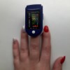 Пульсоксиметр Fingertip Pulse Oximeter LK-88 1 шт Синьо-білий (0274)