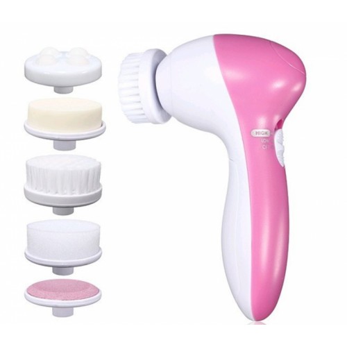 Масажер для обличчя Beauty Care Massager AE-8782 5 in 1 Білий/рожевий (258577)