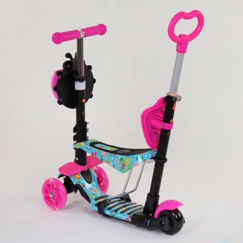 Самокат 5в1 Best Scooter (PU колеса з підсвічуванням) Абстракція Multicolor (84217)