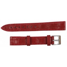 Ремінець для годинника зі шкіри Mykhail Ikhtyar 16 мм Червоний (S718-16S red)