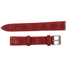 Ремінець для годинника зі шкіри Mykhail Ikhtyar 16 мм Червоний (S718-16S red)