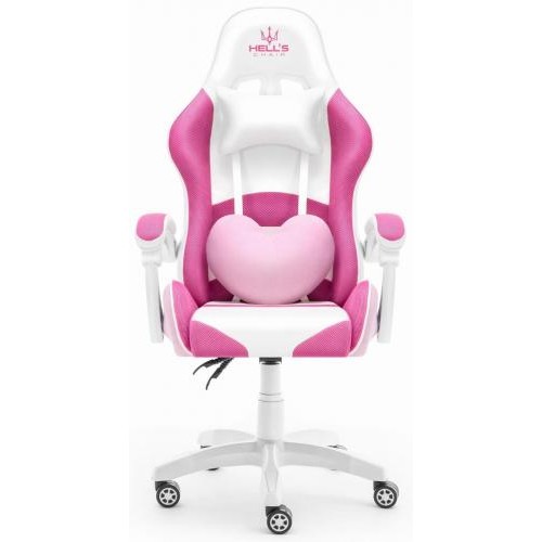 Комп'ютерне крісло Hell's Rainbow Pink тканина Комп'ютерне крісло Hell's Rainbow Pink тканина