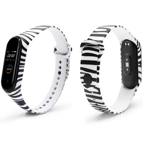 Ремінець Painted Strap для Xiaomi Mi Band 5 / 6 Zebra Ремінець Painted Strap для Xiaomi Mi Band 5 / 6 Zebra