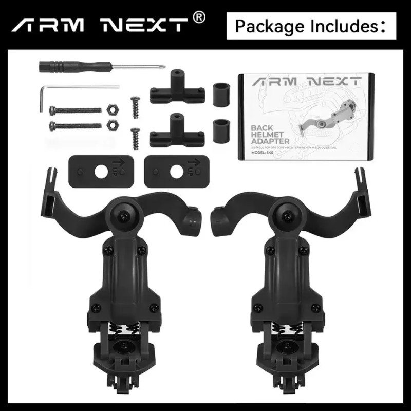 Тактичне кріплення чебурашки для навушників на шолом ARM Next S40 Оливковий