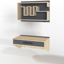 Комп'ютерний стіл Тиса Мебель Тіса Стиль-8 Сонома Графіт 340x500x800 мм