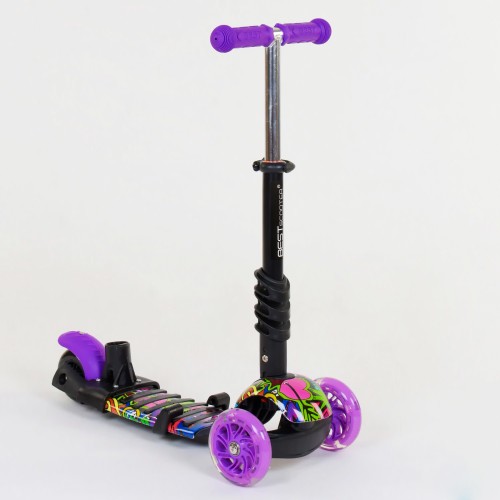 Самокат 5в1 Best Scooter (PU колеса з підсвічуванням) Абстракція Multicolor (74062)