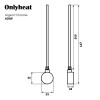 ТЕН для рушникосушки OnlyHeat Argent Chrome 0,6 кВт