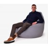 Крісло Мішок Груша Велюр 150х100 Студія Комфорту Великий сірий
