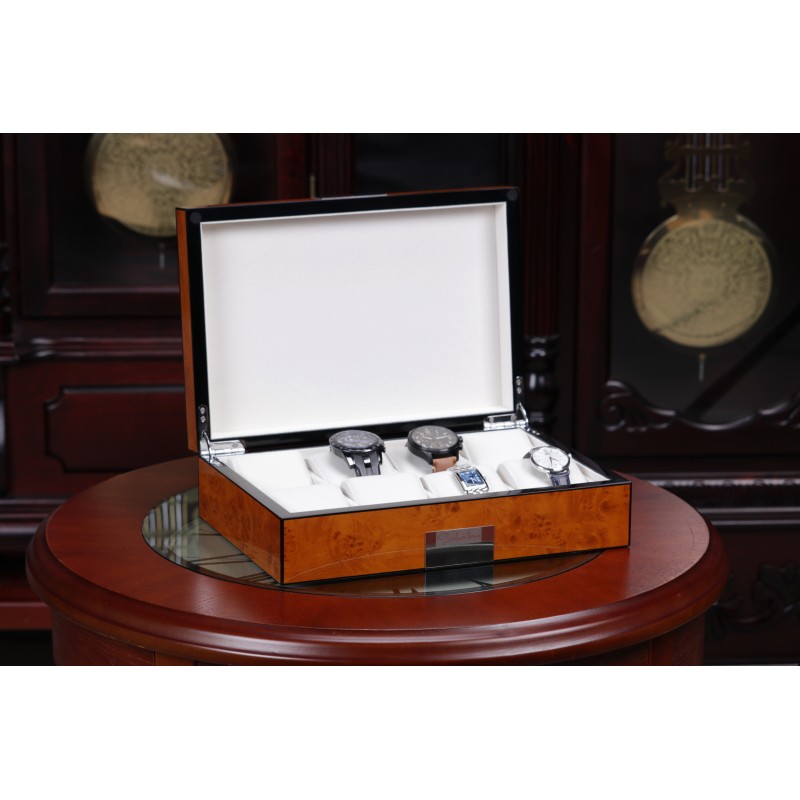 Скринька для зберігання годинників Salvadore WB/2022/8.BURL Brown