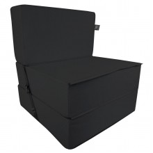Безкаркасне крісло розкладачка Tia-Sport Поролон 210х80 см (sm-0920-32) чорний
