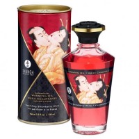 Розігріваюча олія Shunga APHRODISIAC WARMING OIL Sparkling Strawberry Wine 100 мл (SO2497)