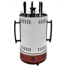 Електрошашличниця вертикальна Domotec BBQ MS-7783, нержавіюча сталь, червона