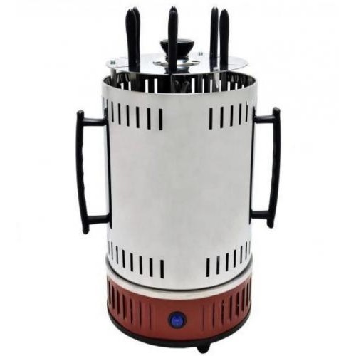 Електрошашличниця вертикальна Domotec BBQ MS-7783, нержавіюча сталь, червона Електрошашличниця вертикальна Domotec BBQ MS-7783, нержавіюча сталь, червона
