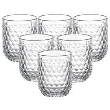 Набір склянок для напоїв YIWU 250 мл Прозорий 6 шт (HP-19-105)