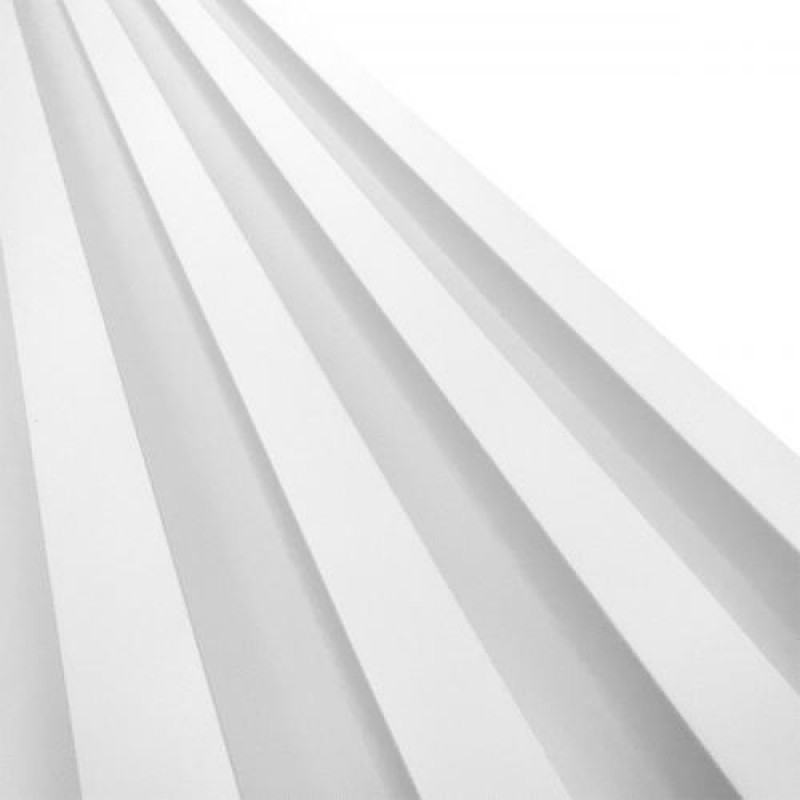 Декоративна стінова рейка Sticker Wall 160*23*3000мм (D) SW-00001533 Біла