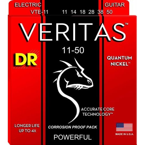 Струни для електрогітари DR VTE-11 Veritas Quantum Nickel Electric 11/50 Струни для електрогітари DR VTE-11 Veritas Quantum Nickel Electric 11/50
