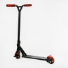 Самокат трюковий пеги алюмінієвий диск та дека колеса Best Scooter Reactor HIC-система PU Black and red (112772)