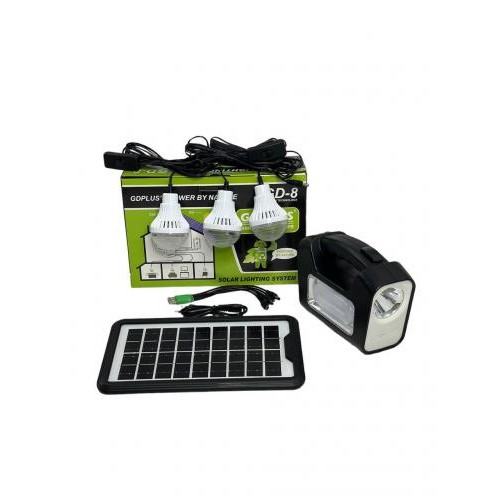 Станція автономного освітлення GDPlus GD-8 4500 мА/г Чорний (1992963462) Станція автономного освітлення GDPlus GD-8 4500 мА/г Чорний (1992963462)