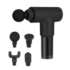 Масажер Для Тіла М'язовий Fascial Gun 320 Масажний Ударний Пістолет Чорний