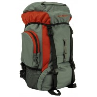 Легкий похідний рюкзак Acamper TRSO-14 35L Сірий червоний