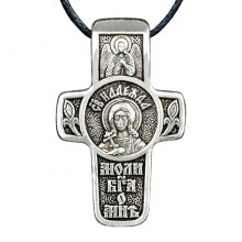 Хрест натільний посріблений Silvering Надія Свята Мучениця Надія Римська 3х1, 8х0, 2 см (19585)