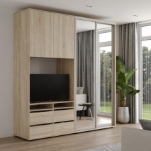 Шафа-купе під телевізор ViAnt ШКTv1 215х60х240 см Дуб сонома (7993)