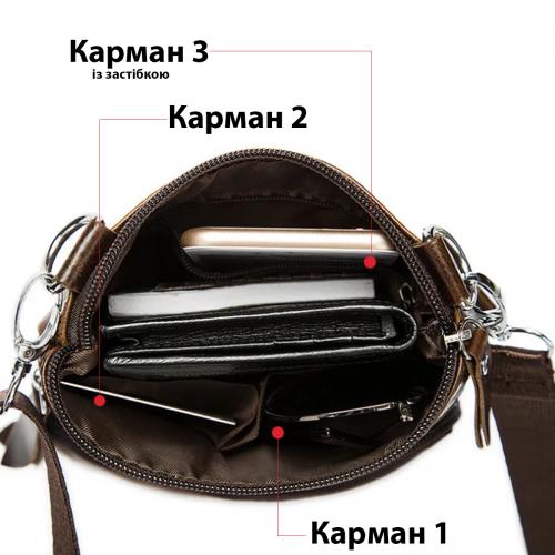Сумка чоловіча Vintage шкіряна 14608 Коричнева Сумка чоловіча Vintage шкіряна 14608 Коричнева